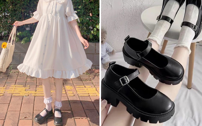 Có thể mang giày Lolita đi học/đi chơi không?