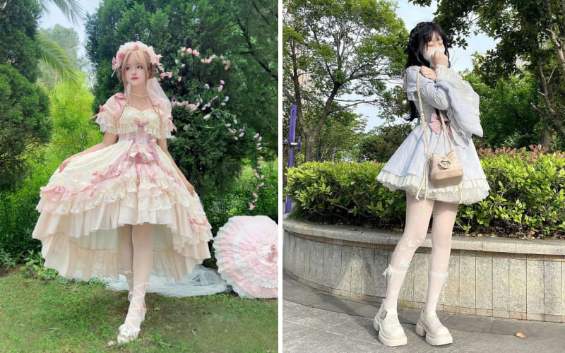 Phối với váy Lolita