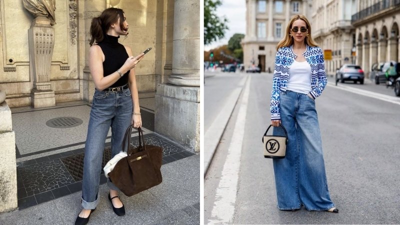 Phối với quần jeans