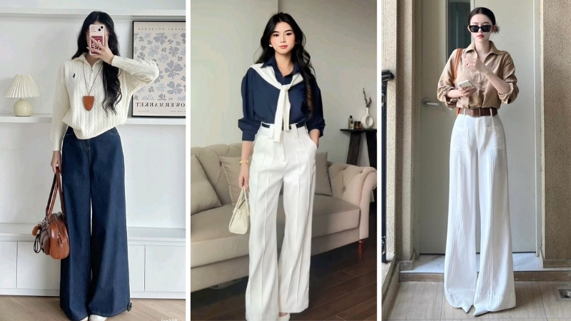 Người thấp bé hoàn toàn có thể mặc quần ống suông