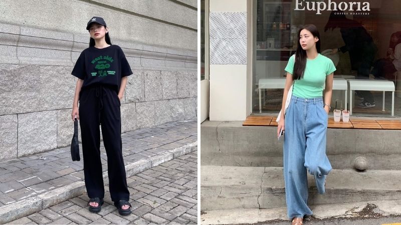 Mix cùng áo thun basic