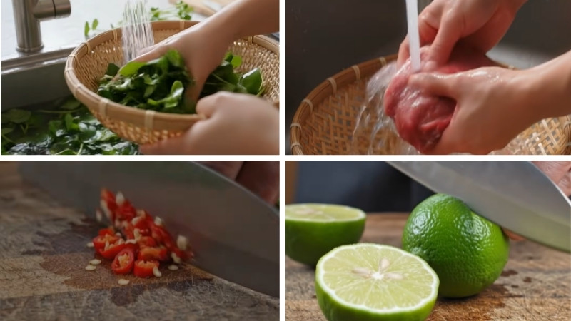 Sơ chế nguyên liệu