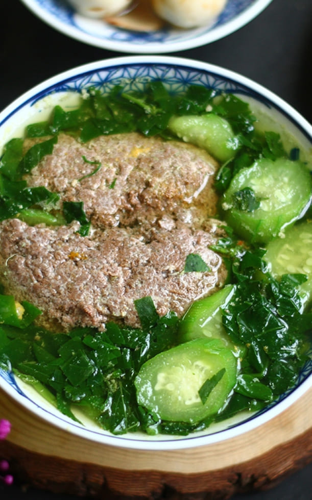 Công thức nấu canh cua mồng tơi mướp thanh mát, giải nhiệt cho mâm cơm mùa hè