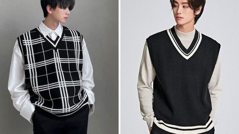 Áo gile phổ biến gồm gile vest sang trọng, gile len trẻ trung và gile casual năng động