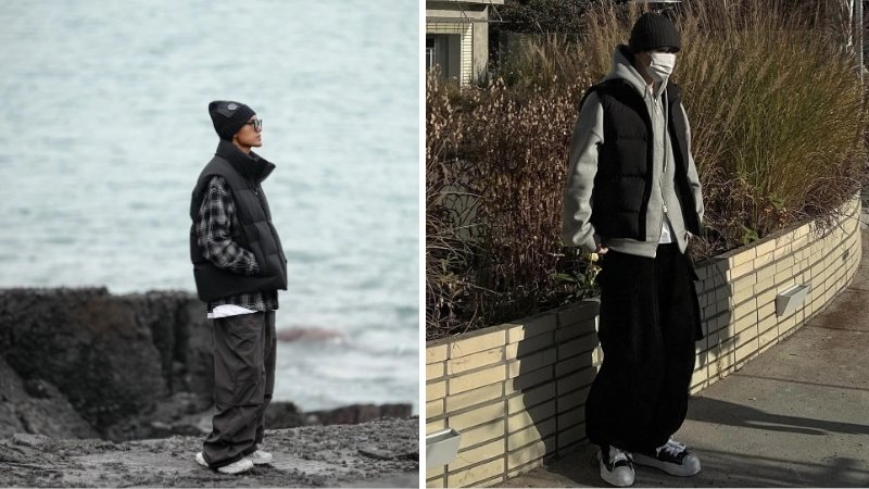 Gile phao phối sơ mi và quần pants