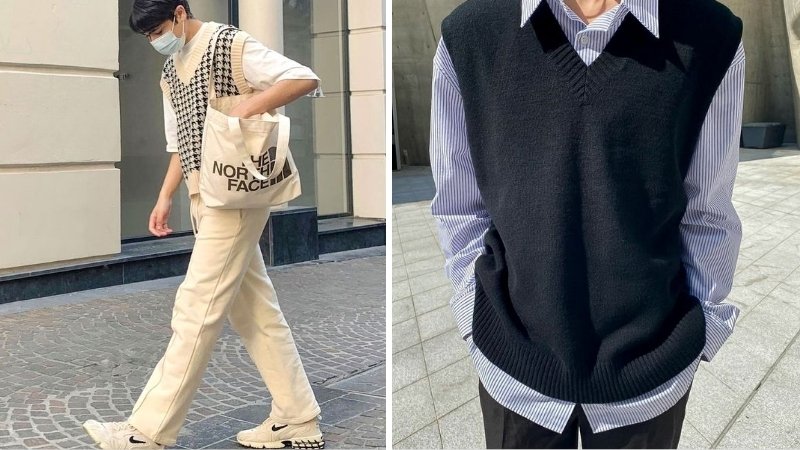 Mặc áo gile không bắt buộc mặc áo vest