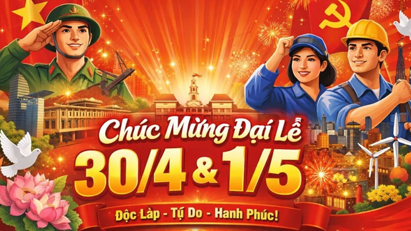 Lời chúc 30/4 bằng tiếng Anh cho người yêu