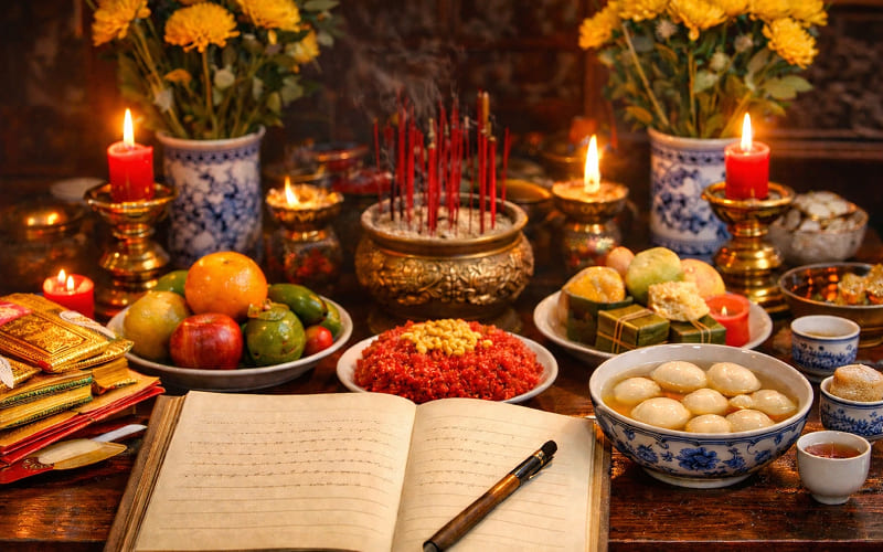 Trang phục và thái độ khi đọc văn khấn