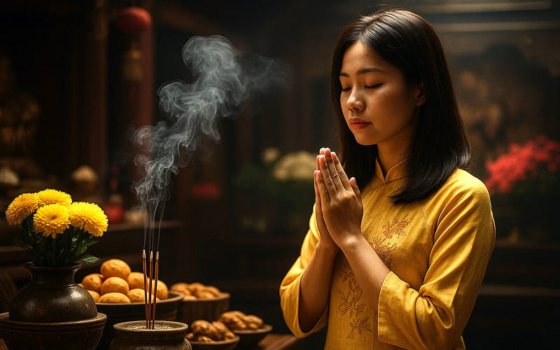 Văn khấn Thổ Công và các vị Thần Linh