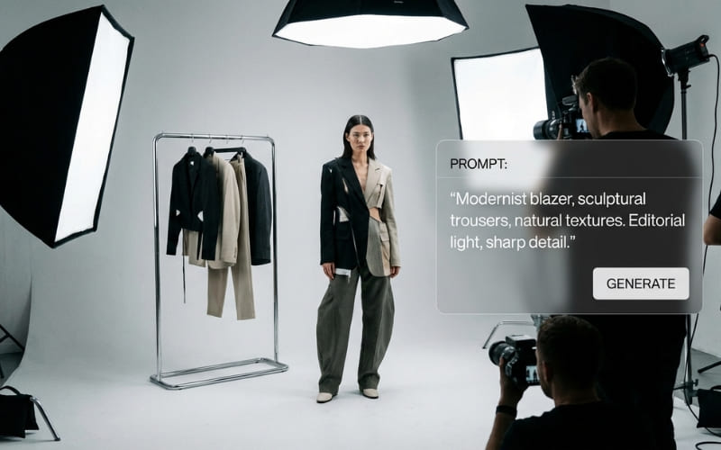 Prompt thời trang tôn vinh trang phục và phong thái người mẫu