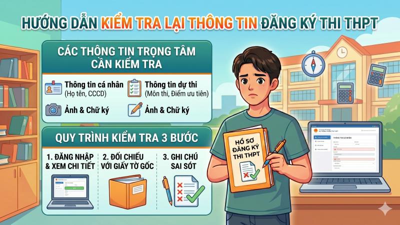 Kiểm tra lại thông tin trên hệ thống sau khi đăng ký