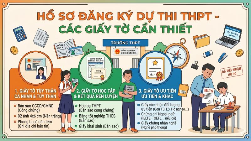 Hồ sơ đăng ký dự thi THPT