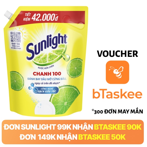 Nước rửa chén Sunlight chanh 2.9 lít