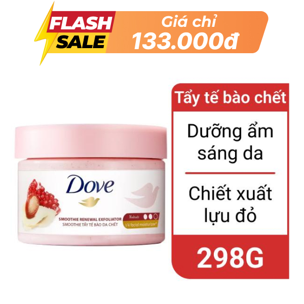 Tẩy tế bào chết Dove lựu đỏ 298g