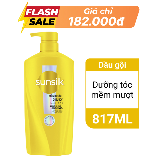 Dầu gội Sunsilk mềm mượt diệu kỳ 817ml