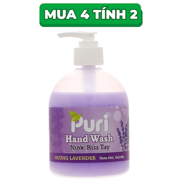 Nước rửa tay Puri lavender 500ml