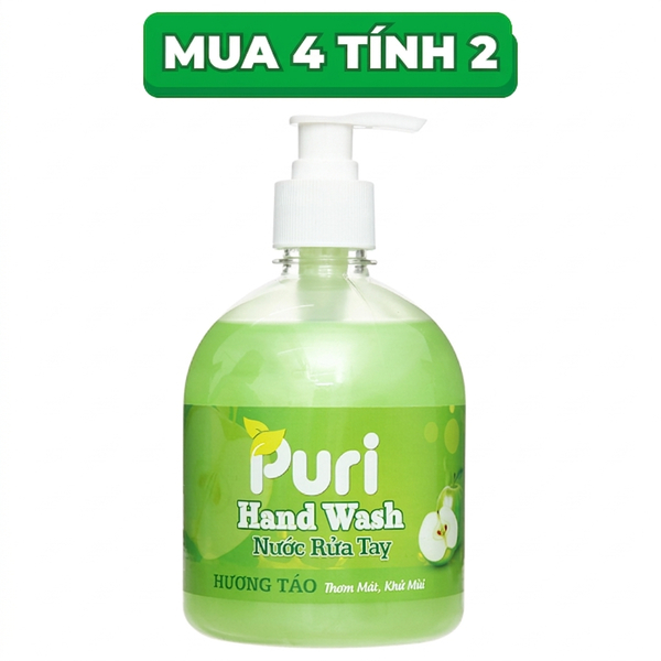 Nước rửa tay Puri táo 500ml