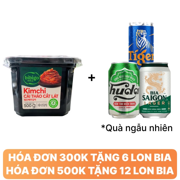 Kim chi cải thảo cắt lát Bibigo hộp 500g