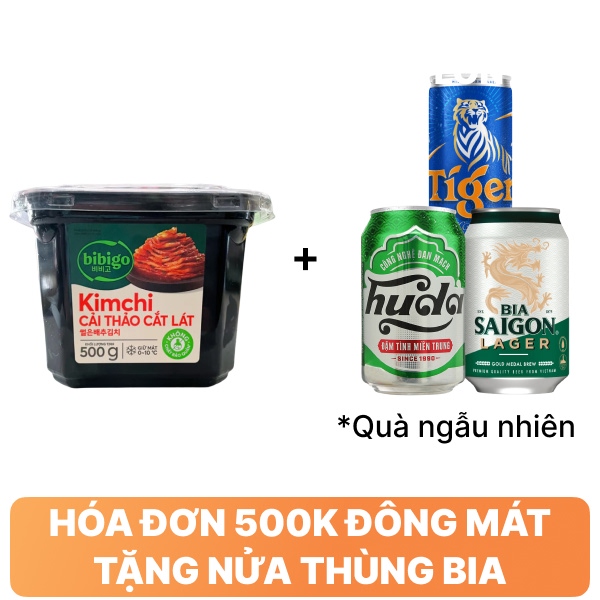 Kim chi cải thảo cắt lát Bibigo hộp 500g