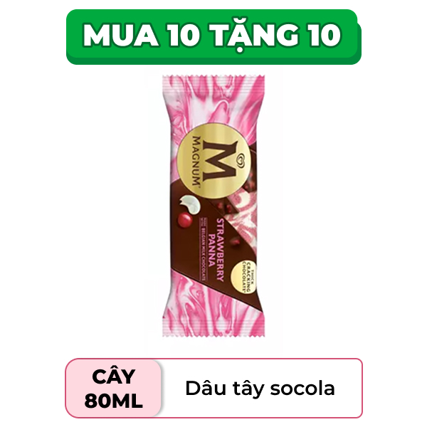 Kem dâu tây panna Magnum cây 63g