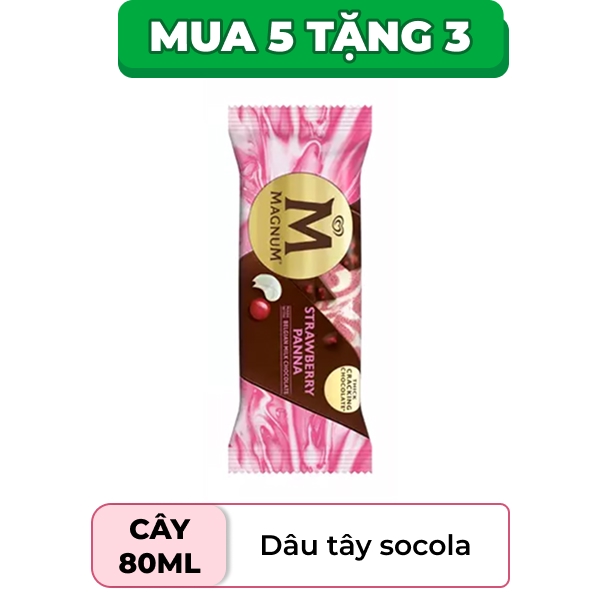 Kem dâu tây panna Magnum cây 63g