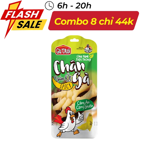 Chân gà ngâm ớt Ông Chà Và Gu Trội gói 33g
