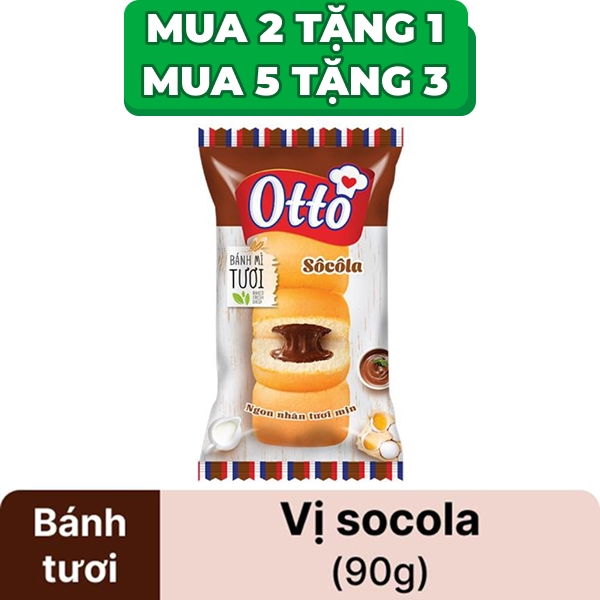 Bánh mì tươi socola Otto 90g