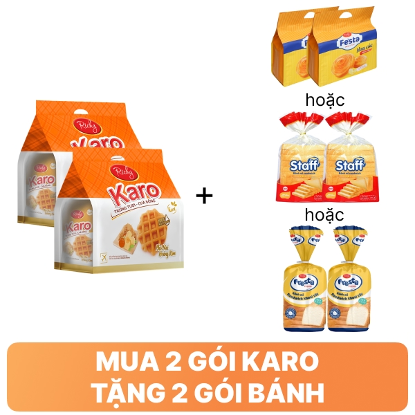 Bánh trứng phô mai Karo Richy túi 156g