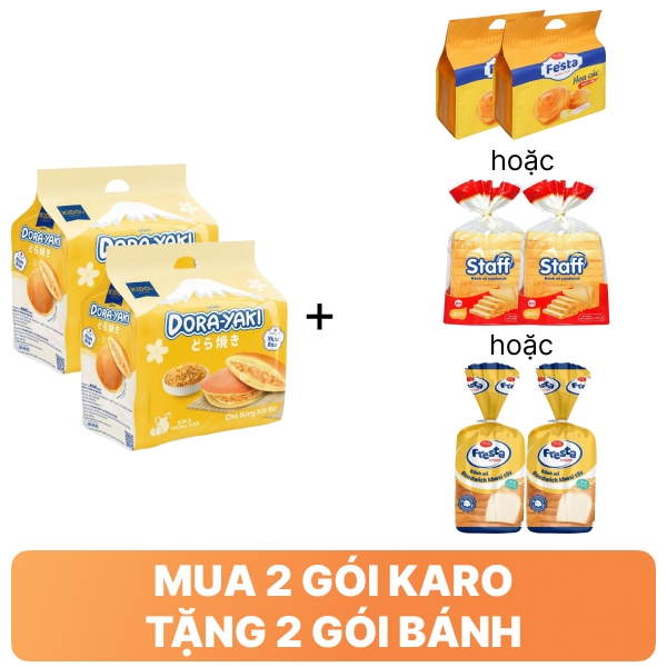 Bánh Dorayaki chà bông xốt bơ Kido's Bakery gói 150g