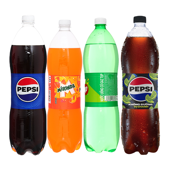 4 chai nước ngọt 1.5L