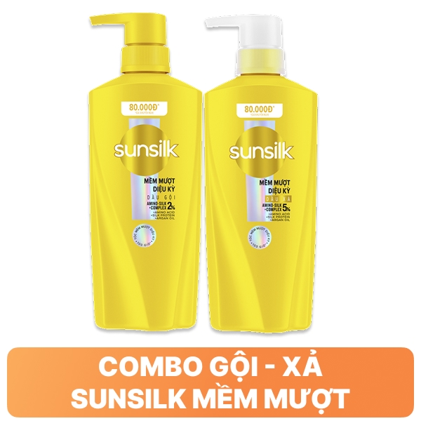 Dầu gội và dầu xả Sunsilk mềm mượt diệu kỳ