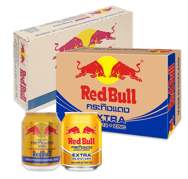 Combo 2 thùng Redbull và Redbull Thái kẽm 250ml