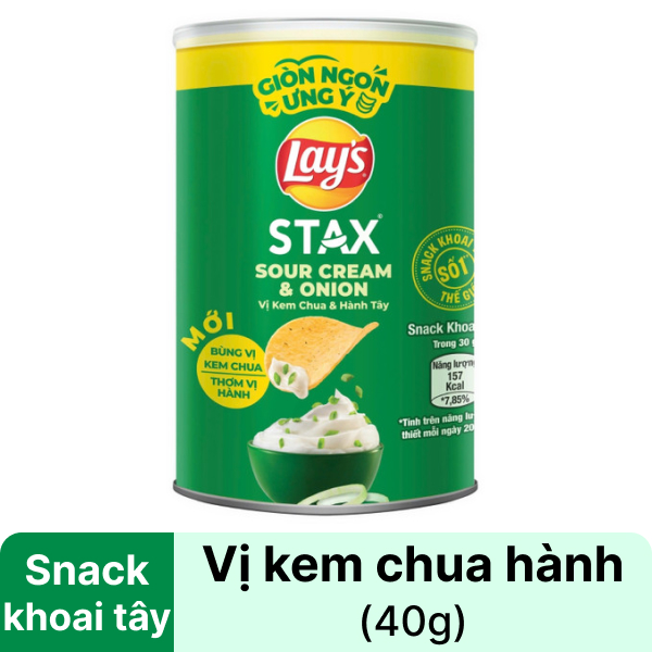 Snack vị kem chua & hành Lay's 40g