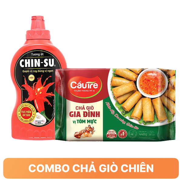 Combo chả giờ chiên - Chả giò, tương ớt