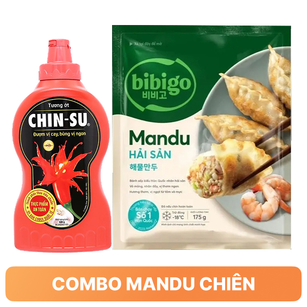Combo mandu chiên - Mandu hải sản, tương ớt