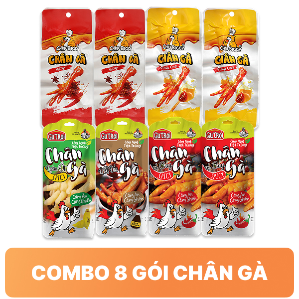 Combo 8 gói chân gà