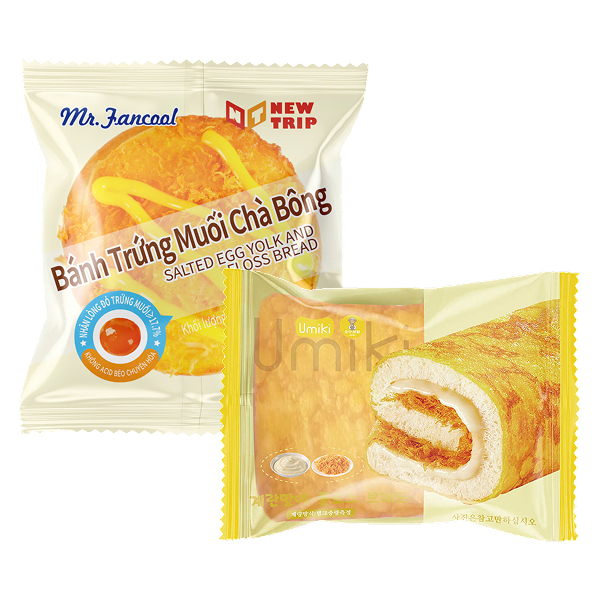 Bánh Umiki 80g và Bánh Fancool 90g