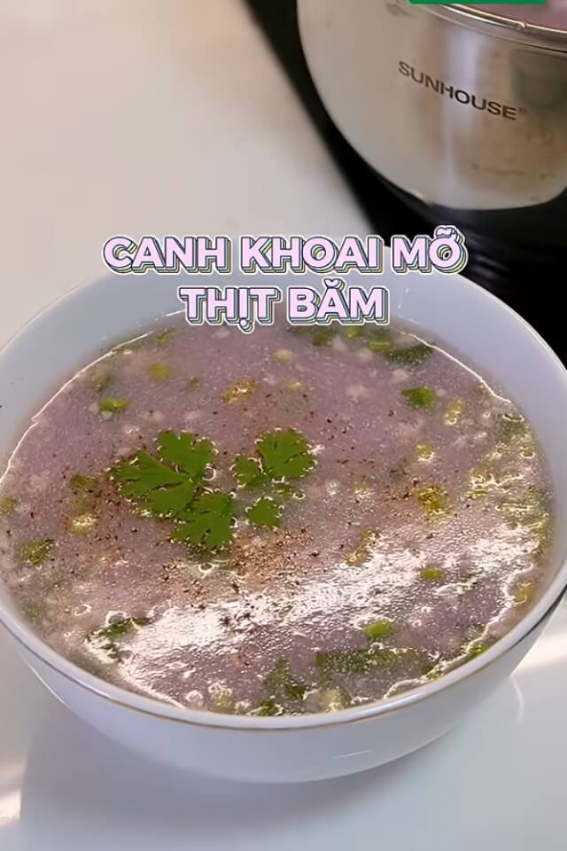 2 cách nấu canh khoai mỡ thịt bằm bao ngon, bao ăn