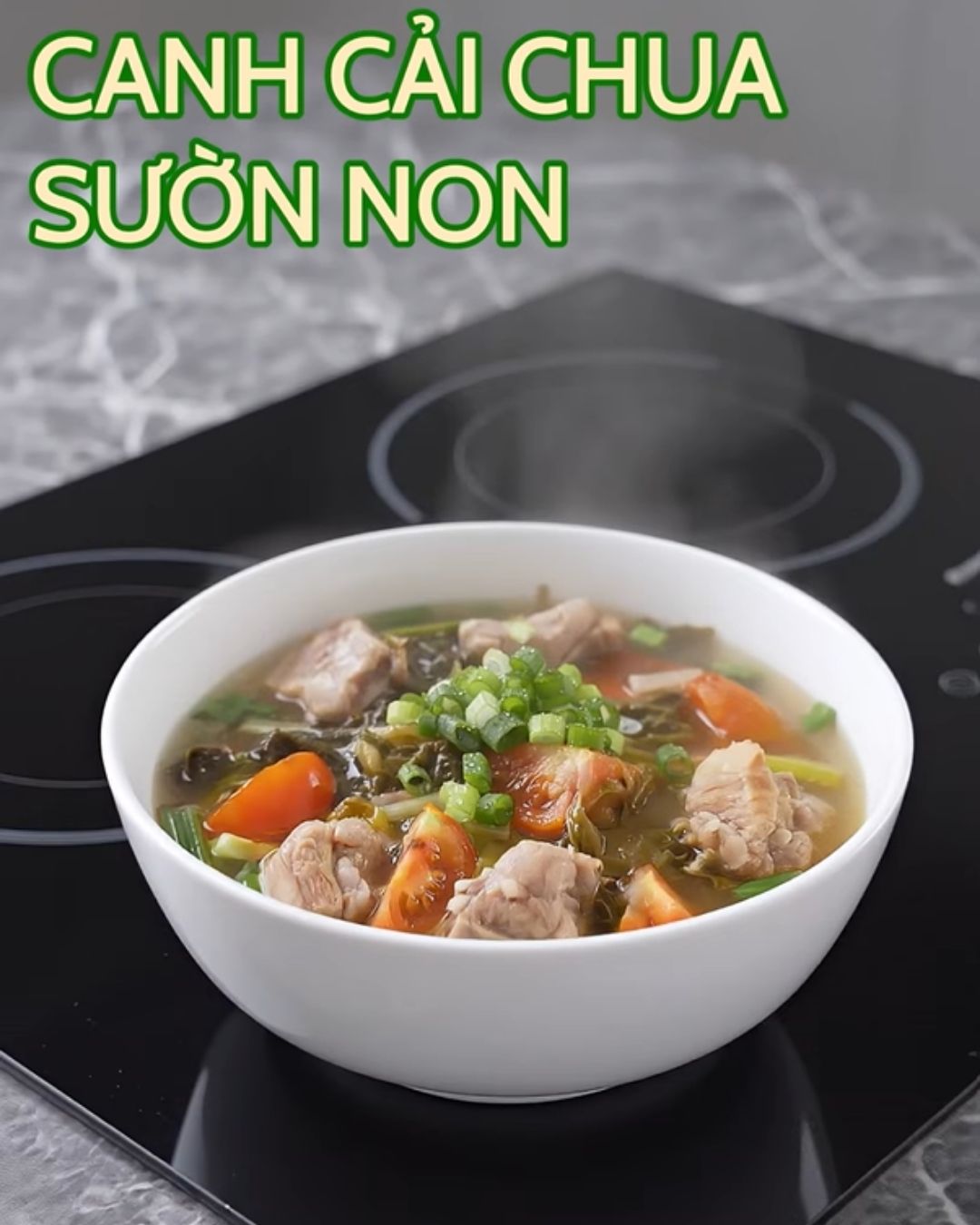 3 cách nấu canh cải chua sườn non và thịt heo ngon, hấp dẫn
