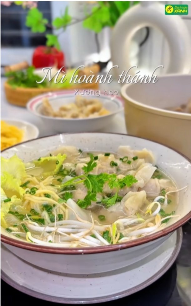 2 cách nấu mì hoành thánh xương heo thơm ngon đãi cả nhà