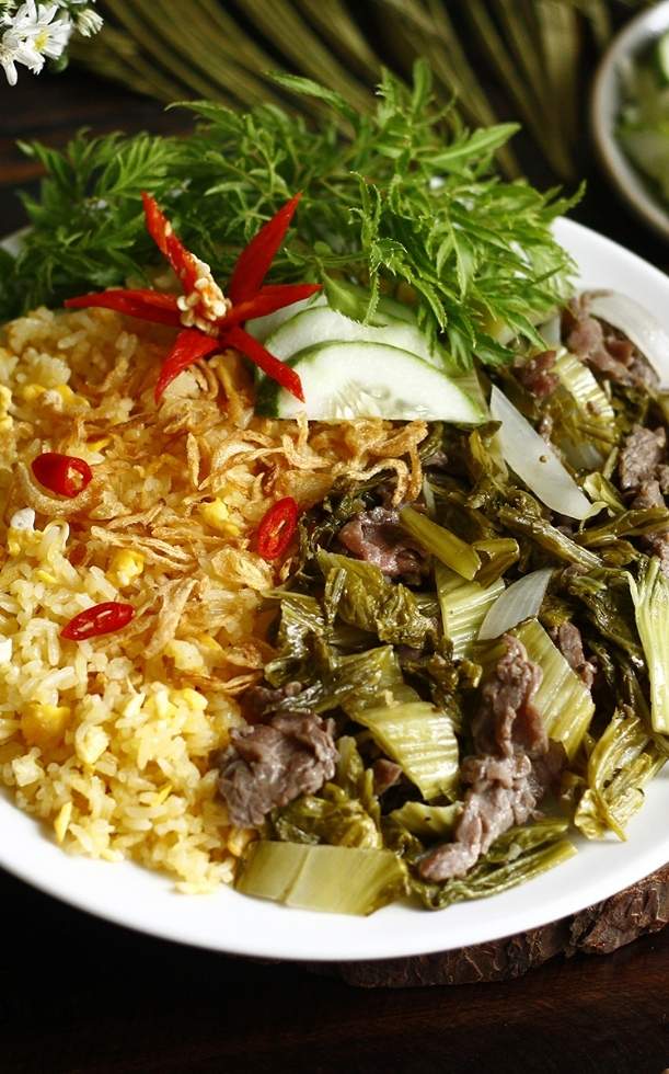 2 cách làm cơm rang dưa bò ngon chuẩn vị Hà Thành tại nhà