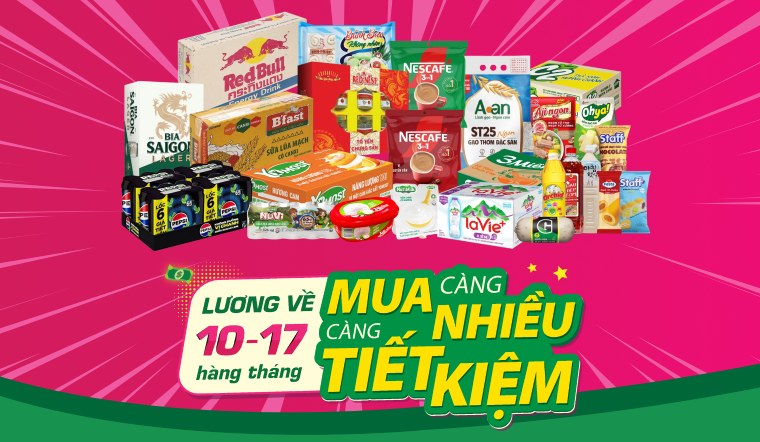 Đại tiệc Ngày Lương Về - MUA CÀNG NHIỀU - GIÁ CÀNG TIẾT KIỆM độc quyền Online