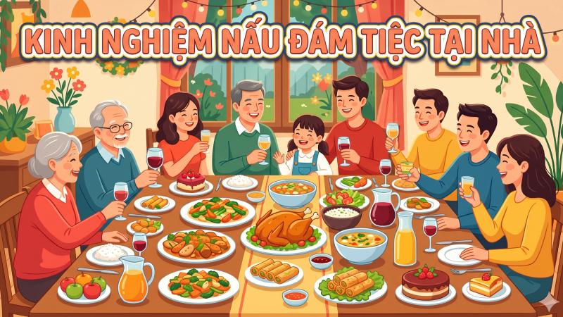 Kinh nghiệm nấu đám tiệc tại nhà