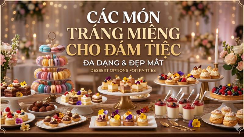 Các món tráng miệng cho đám tiệc