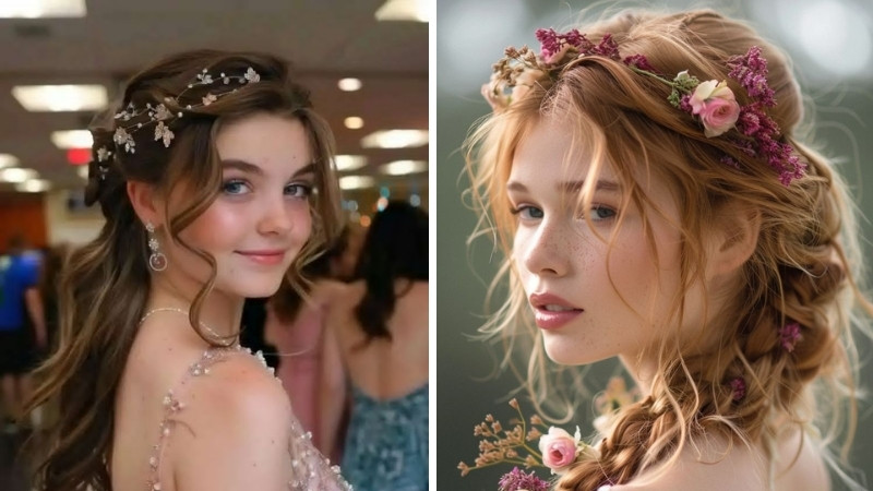 Tết tóc Bohemian kết hợp phụ kiện