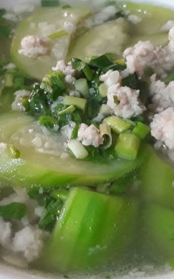 Cách nấu canh mướp thịt băm xanh mướt, nước thanh ngọt siêu đưa cơm