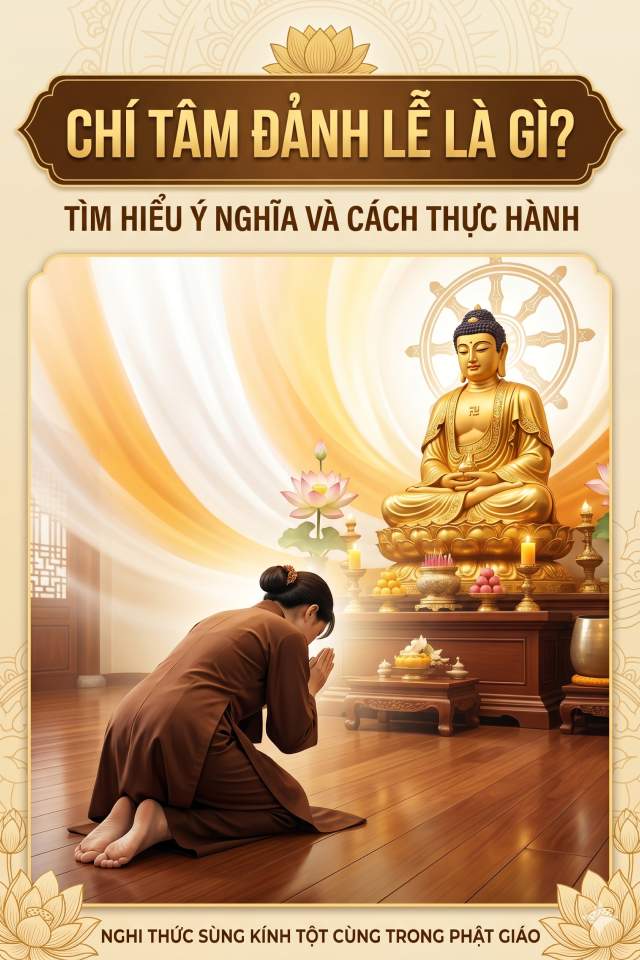 Chí tâm đảnh lễ là gì? Ý nghĩa trong Phật giáo và cách hiểu đúng
