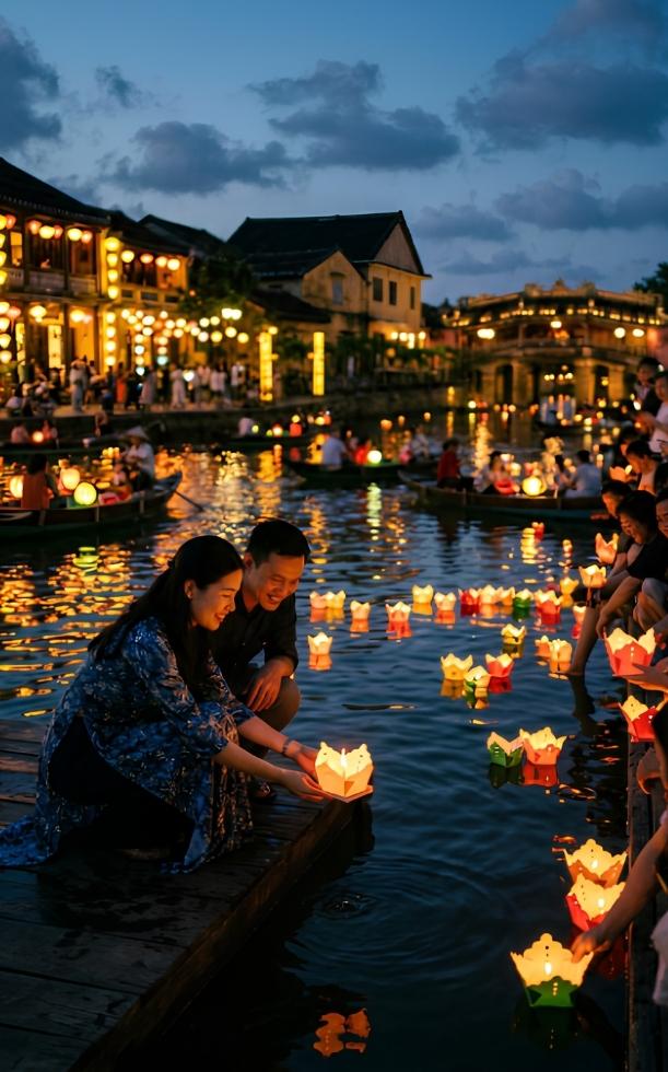 STT thả đèn hoa đăng hay, bình yên và ý nghĩa nhất