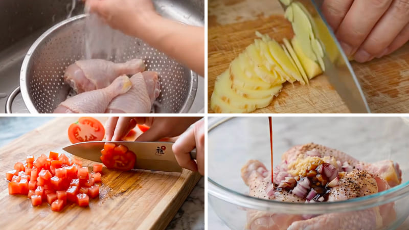 Bước 1: Sơ chế nguyên liệu Bước 1: Sơ chế nguyên liệu