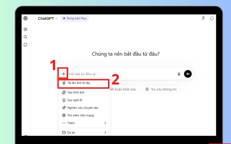 Bước 2: Tải hình ảnh lên Bước 2: Tải hình ảnh lên